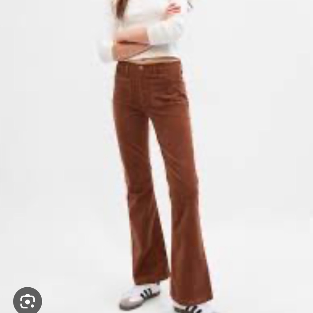 High Rise Flare 70s Cords Pants Petite Length - Picture 2 of 6